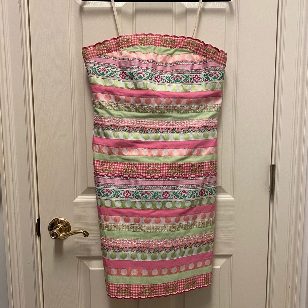 Lilly Pulitzer Strapless Ribbon Dress